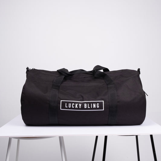 BLACK DUFFLE BAG