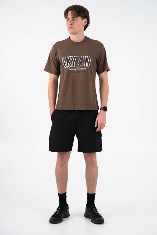 Chasing Dreams Club Tee in Brown