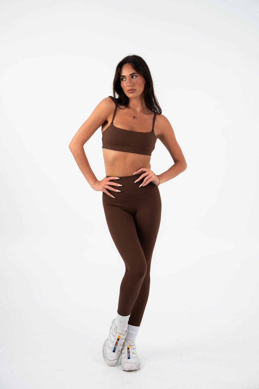 Long Game Legging in Chocolate