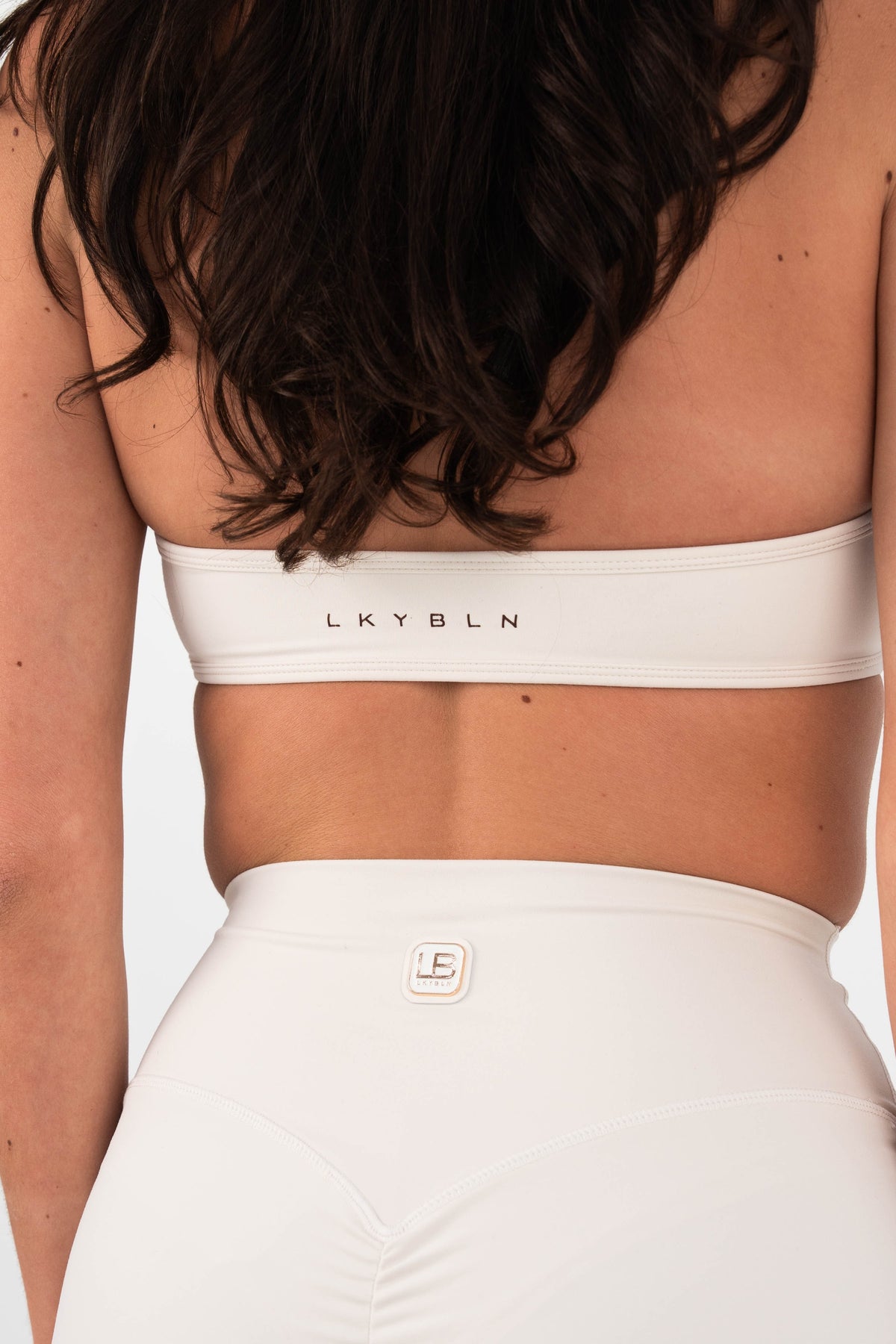 Alignment Halter Crop in Ivory