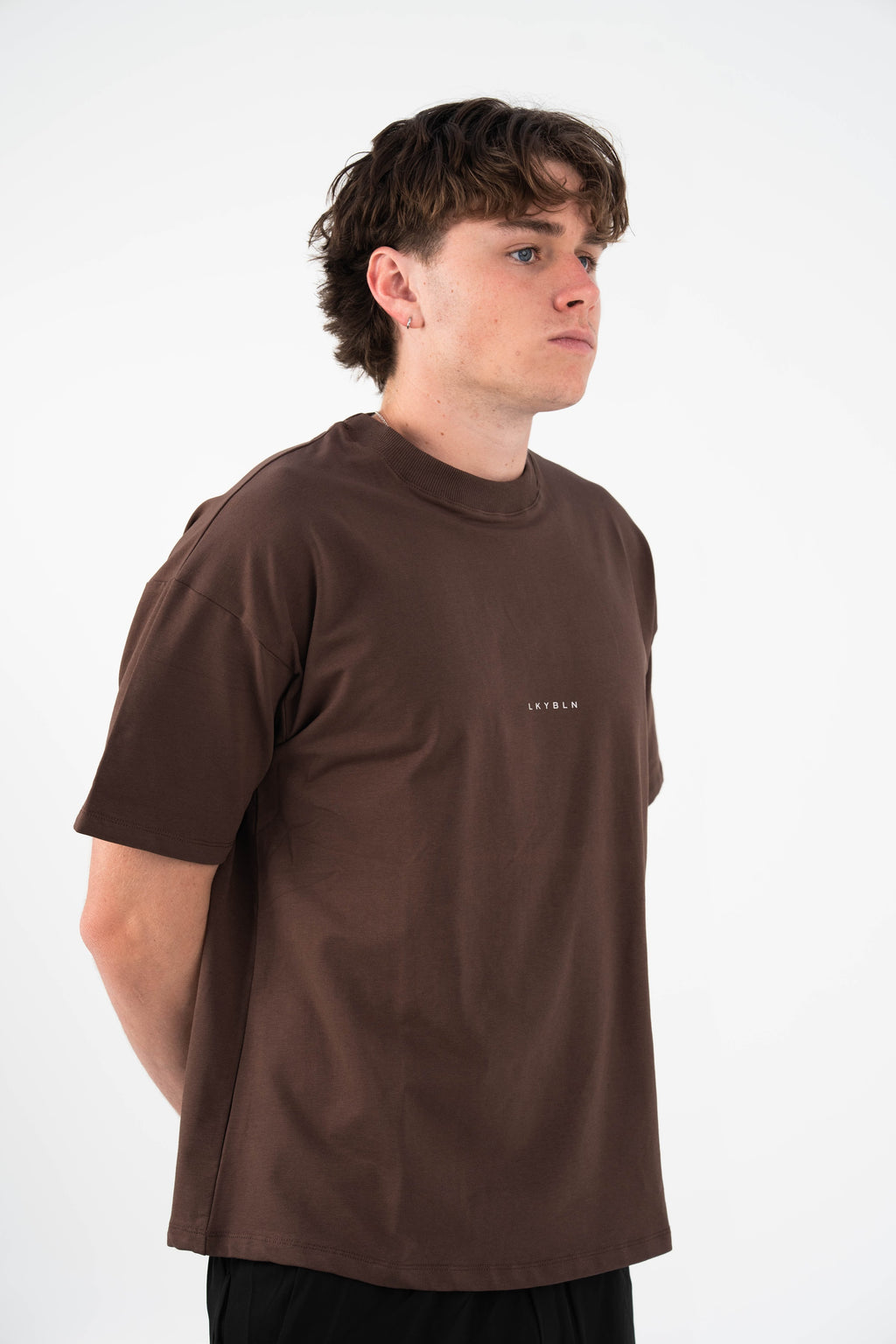 Momentum Oversized Tee in Chocolate