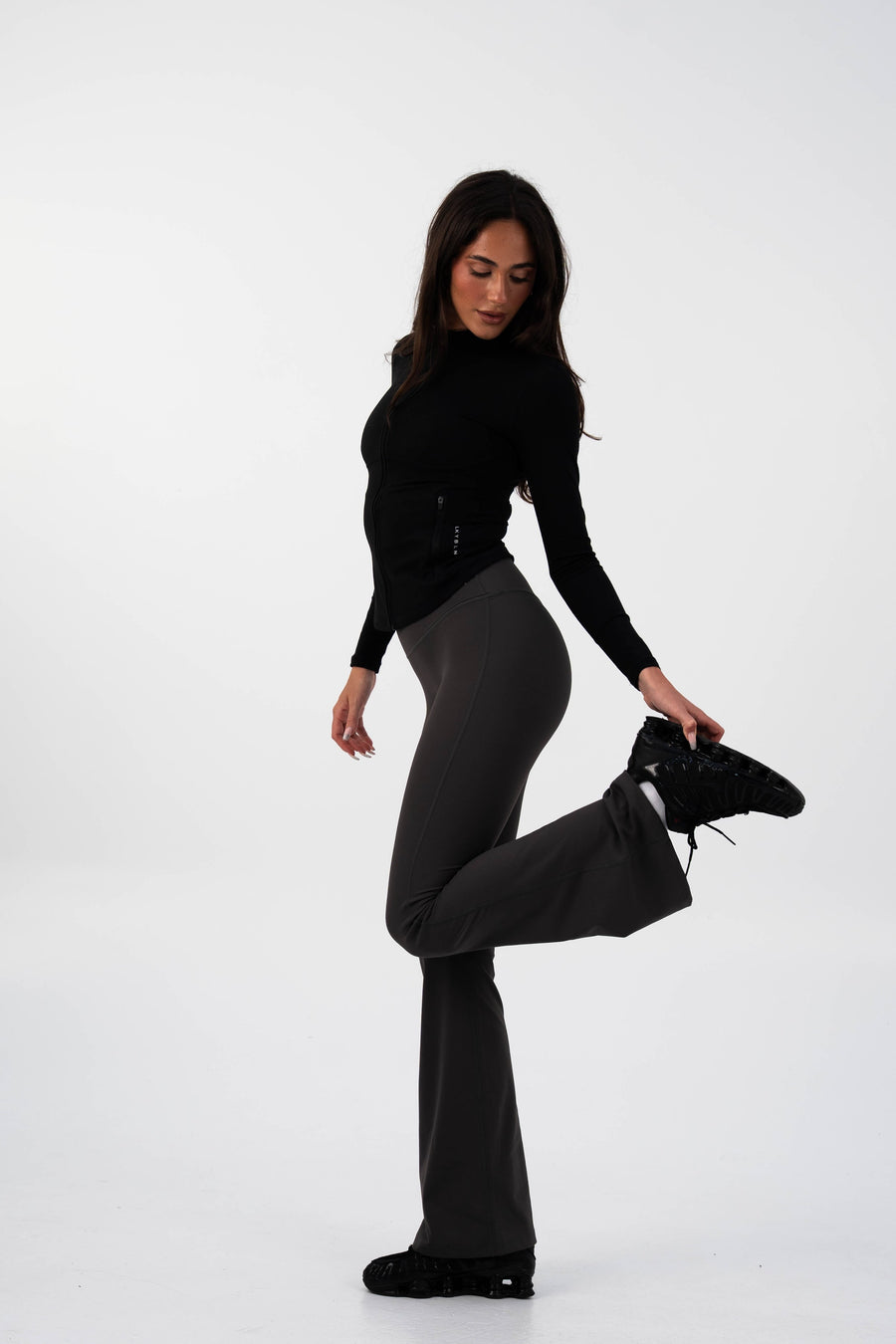 Belief Flare Legging – Charcoal