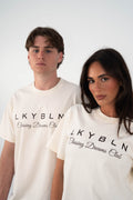 Chasing Dreams Club Script Tee in Ivory