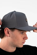 Next Move Perforated Cap in Grey