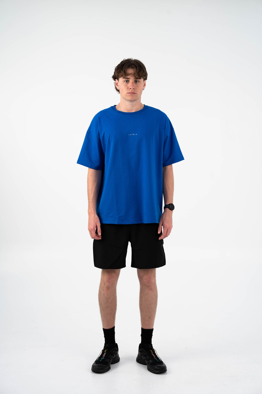 Momentum Oversized Tee in Cobalt