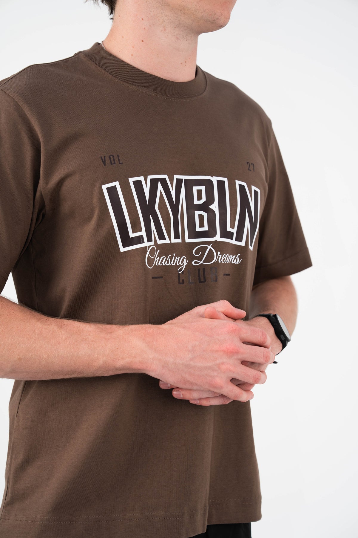 Chasing Dreams Club Tee in Brown