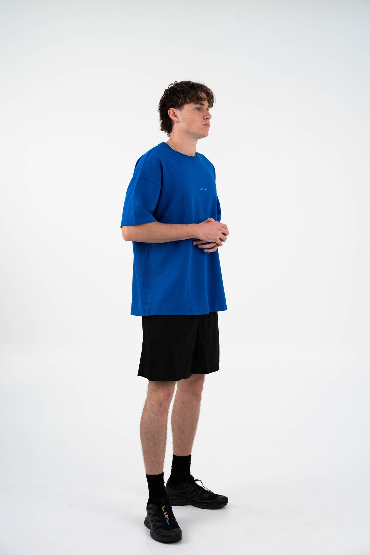 Momentum Oversized Tee in Cobalt