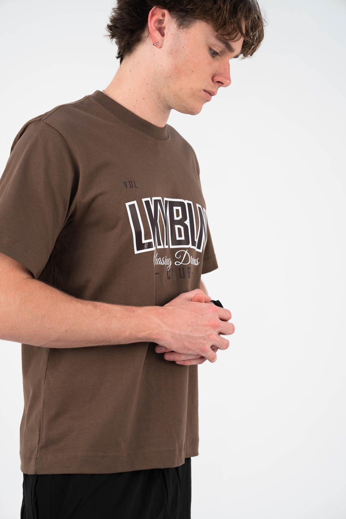 Chasing Dreams Club Tee in Brown