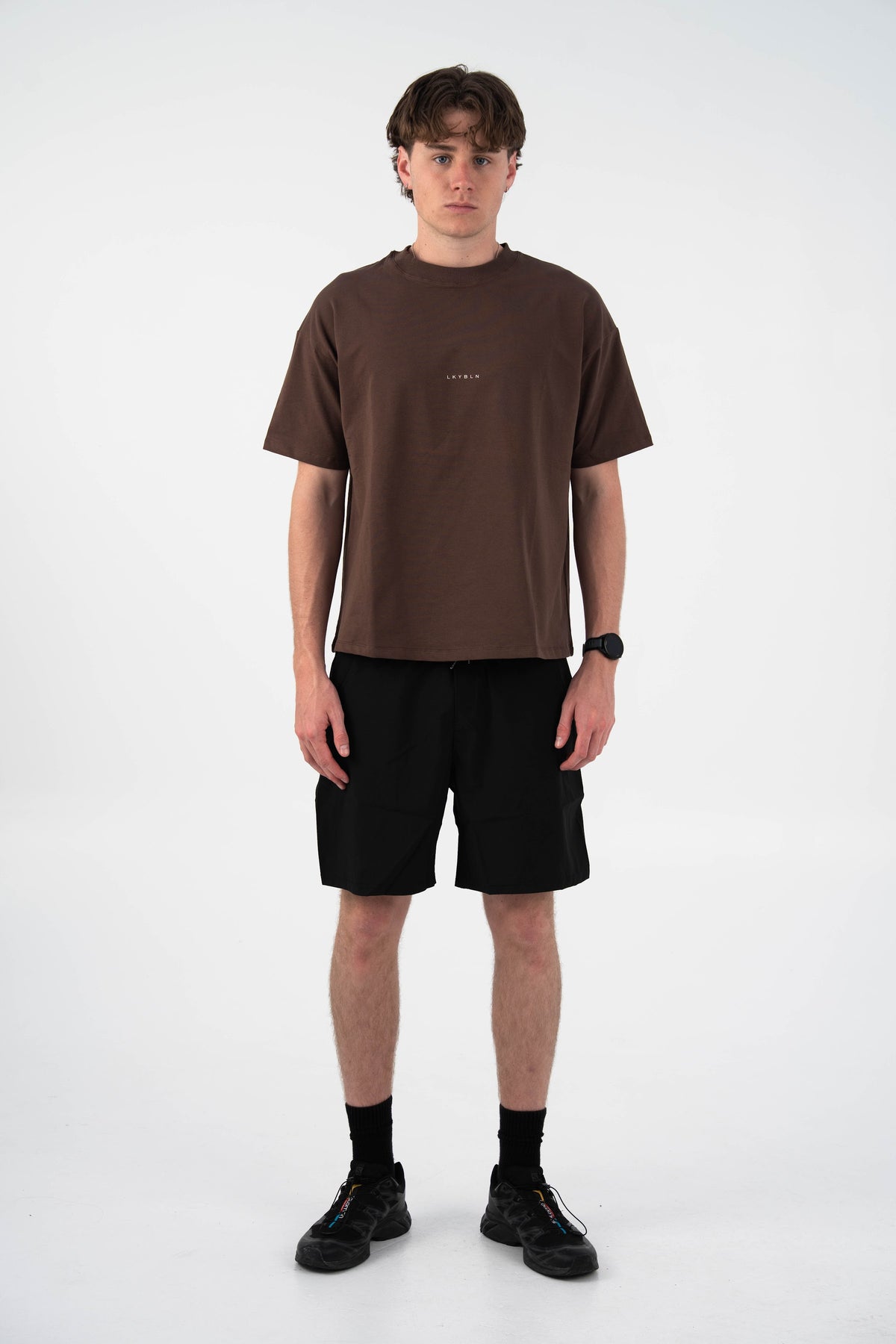 Momentum Oversized Tee in Chocolate